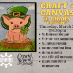 Craft+Canvas at Chaos-Lucky Pig